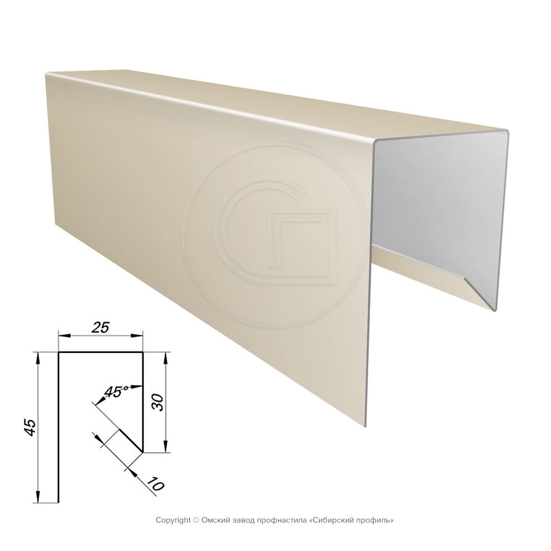 Планка конечная сложная J-рейка 45*25*30*10-88ca08c136
